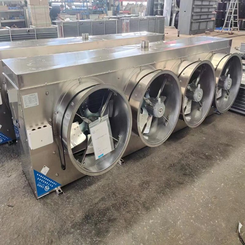 Hot Sales Stainless Steel Extended air Duct Condenser Evaporator Refrigeration Fans Cold Storage Evaporator