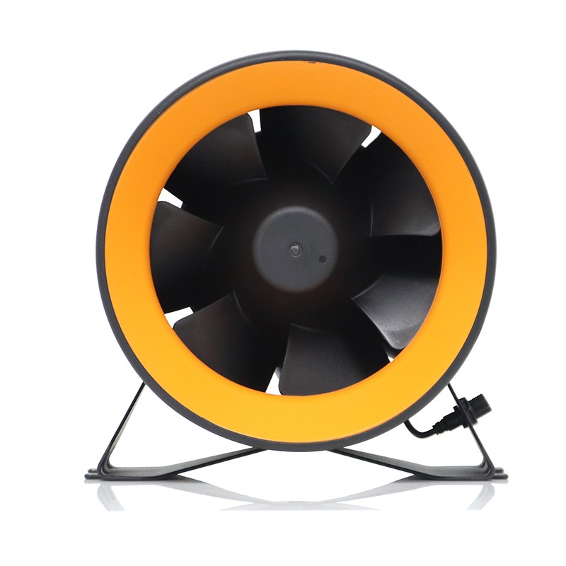 Hon&Guan Extractor Supplier Powerful Low Eco-watt Round Duct Fan 8 Inch HI-200PE OEM/ODM