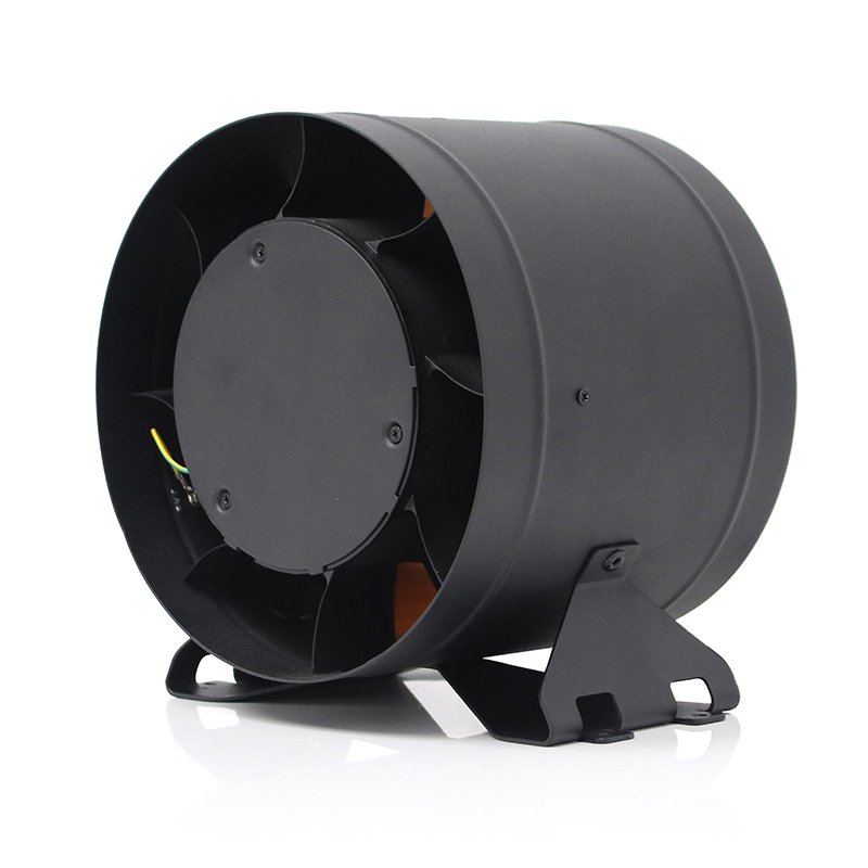 Hon&Guan Extractor Supplier Powerful Low Eco-watt Round Duct Fan 8 Inch HI-200PE OEM/ODM