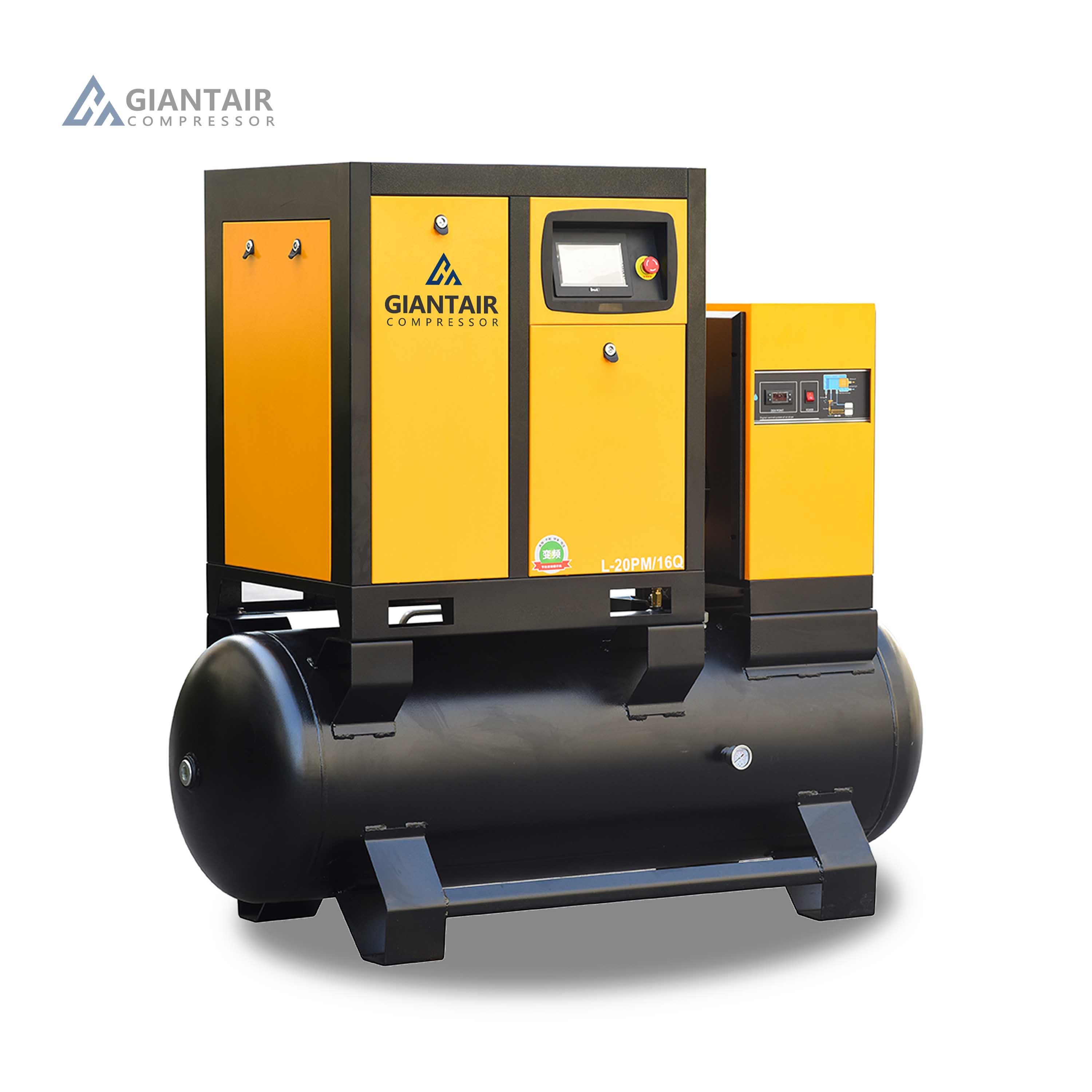 GiantAir Air-compressors 10 HP 7.5 KW 10HP 7.5KW Industry Compresor De Aire Industrial Rotary Screw Air Compressor