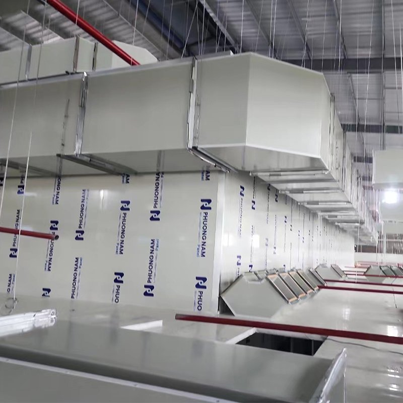 HVAC System Parts Air Conditioning Pre Insulated Duct Phenolic Panel Pipe and Rectangle Ductwork Accessories