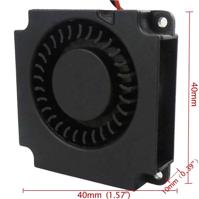 40X40X10mm 12v 24v 4010 Brushless 40mm Car Seat Cooling Dc Mini Centrifugal Fan air Blower