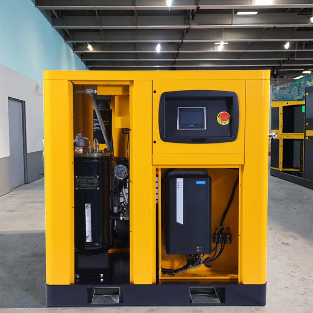 Safe Low Price Cheap 7.5kw 10HP Electric Air Compressor Industrial Oil Less air Compressor for Industrial Machinery