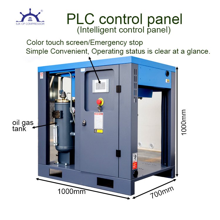 7.5KW 6bar~15bar High Pressure air Compressor Screw 380V/50Hz Energy- Saving Industrial Rotary Screw air Compressor