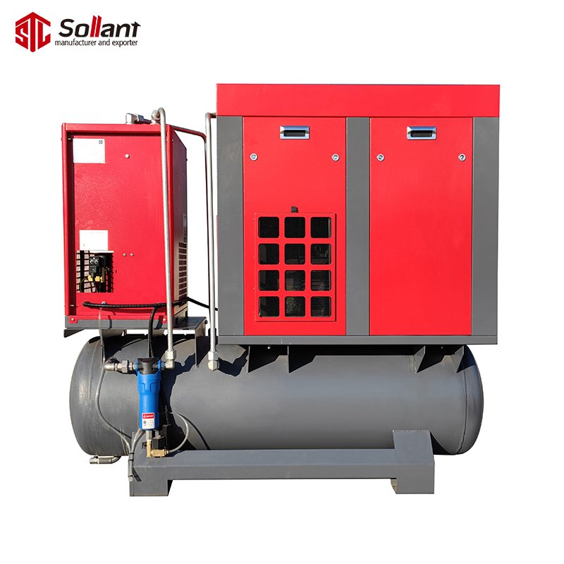 4-in-1 All in One Screw air Compressor Fixed Speed air Compressor Vertical air Compressor Industrial Silent