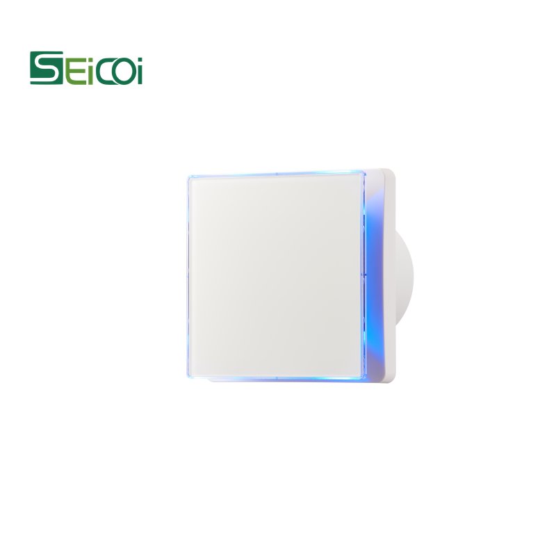 Hot Sale Exhaust Fan for Bathroom New Smoking Room Extractor Fan LED Lighting Effect During Activation Water Proof