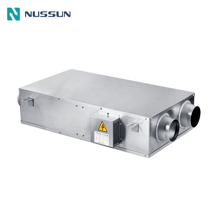 Residential Fresh Air Ventilation Exhaust Fan Dust Collect Air Filter Blower ERV Recuperator