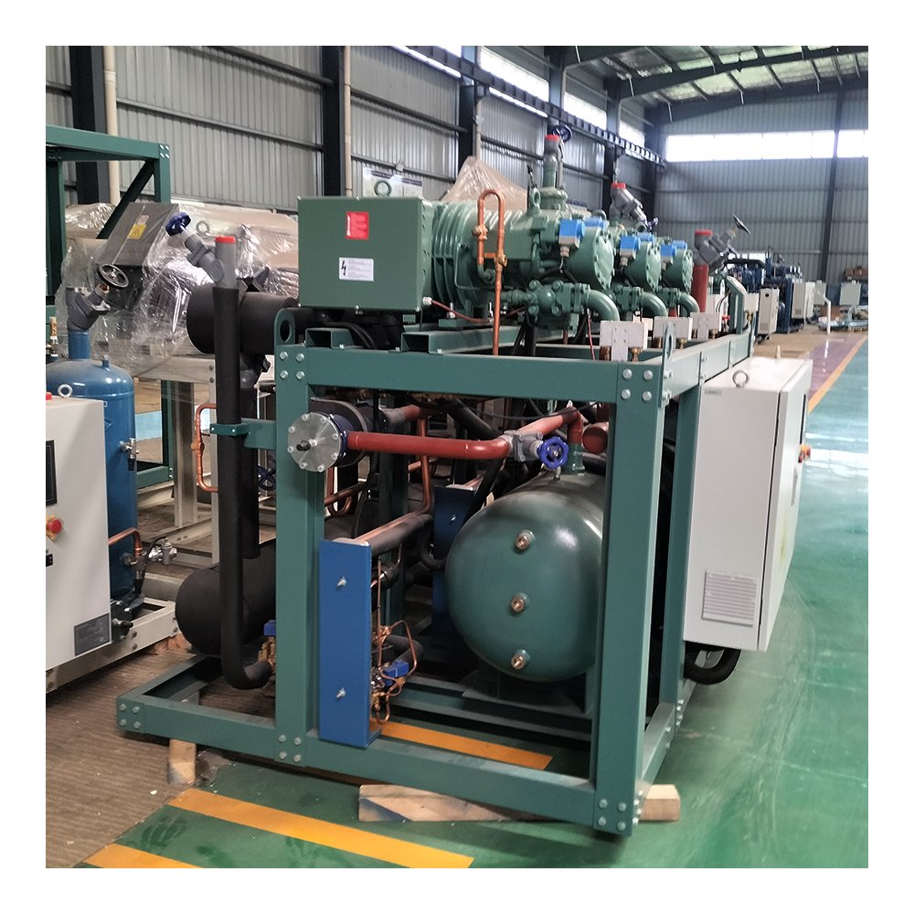Best Price Refrigeration Condensing Unit Industrial Screw Chiller Refrigeration Open Type Screw Compressor