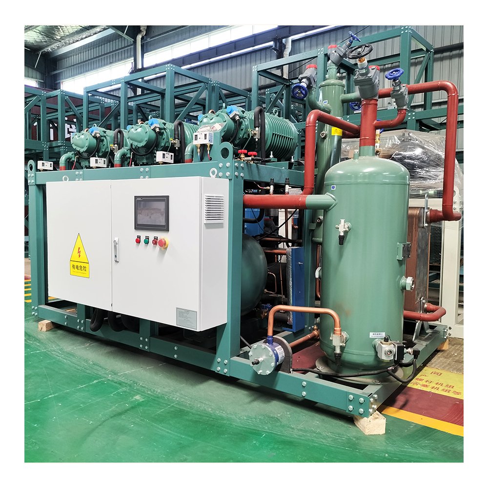 Best Price Refrigeration Condensing Unit Industrial Screw Chiller Refrigeration Open Type Screw Compressor