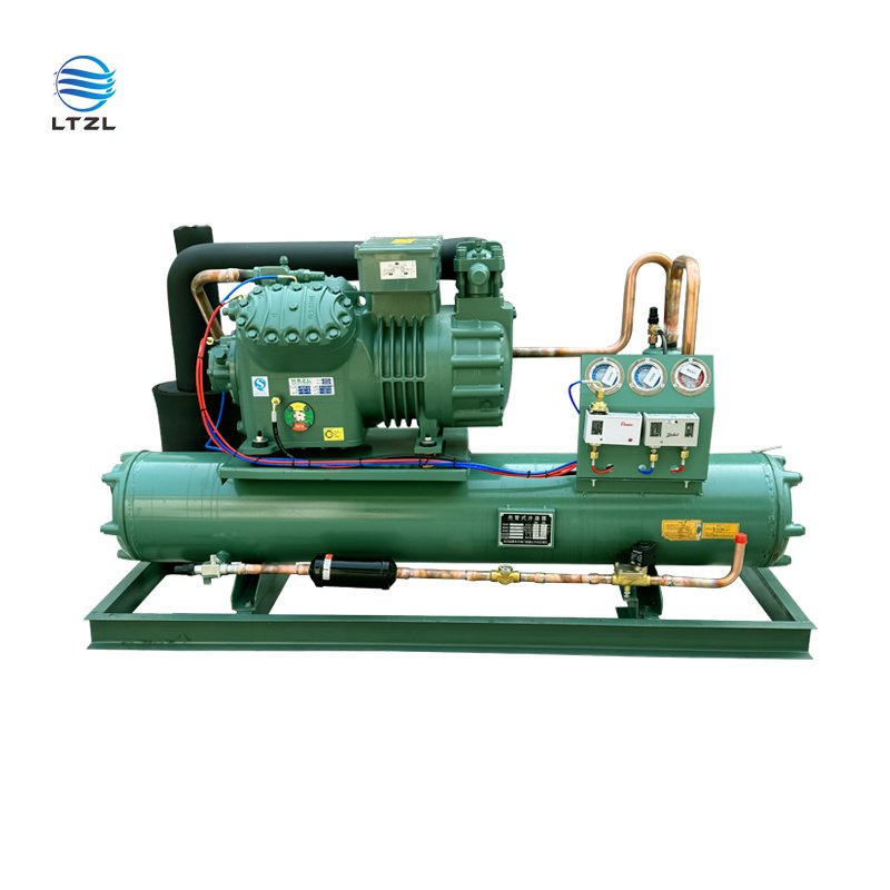 Large Cold Storage 20HP25HP30HP40HP Heat Exchange Condensing Unit Suitable for Cold Chain Rapid Freezing -30 Degrees Celsius380V