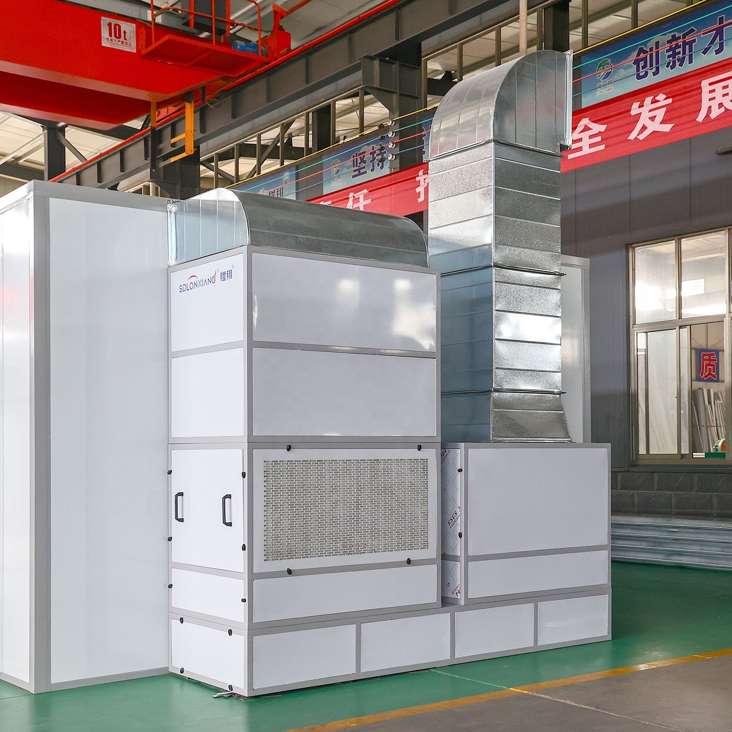 LX-4 CE Car Painting Room Spray Cabin with Electric Heating LED Lighting Diesel Burner & Infrared Lamps for Baking