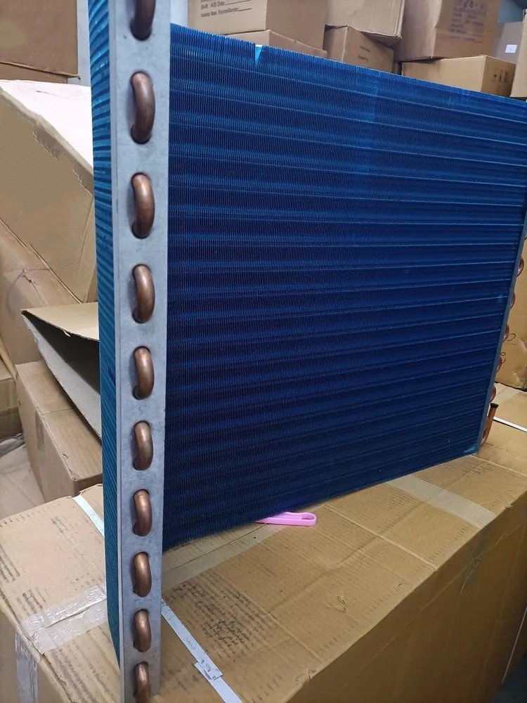 Wondervoo Copper Tube Aluminum Fin Cross Flow Heat Exchanger Condenser Outdoor of Air Conditioner Air Heat Pump Exchanger