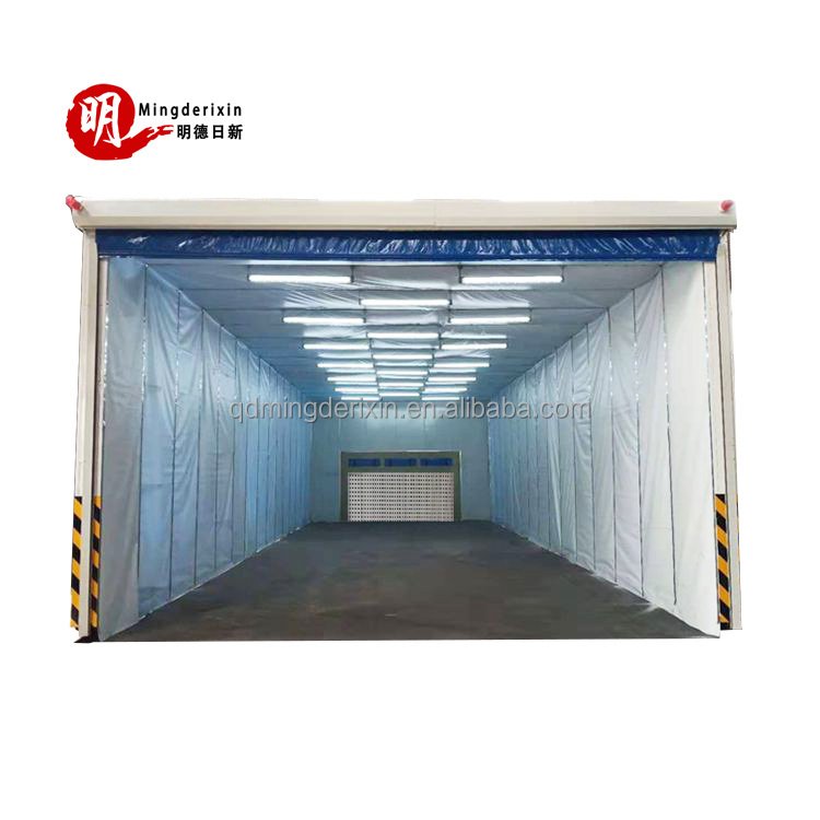 2025 Wholesale Hot Sale Large Retractable Car Paint Booth Cabin Portable Spray Booth Car Painting With Filter System WIth CE
