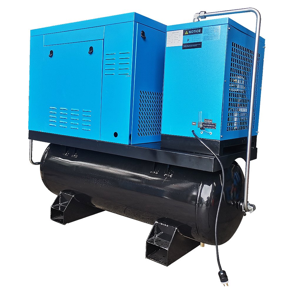 The Automatic Combined Screw Air Compressor Stationary Air Cooling 1 Set Portable Air Compressor Pump 20000mah Support 1.1M3/MIN