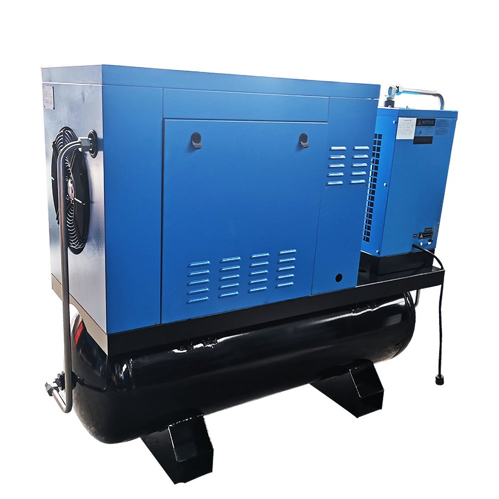 The Automatic Combined Screw Air Compressor Stationary Air Cooling 1 Set Portable Air Compressor Pump 20000mah Support 1.1M3/MIN