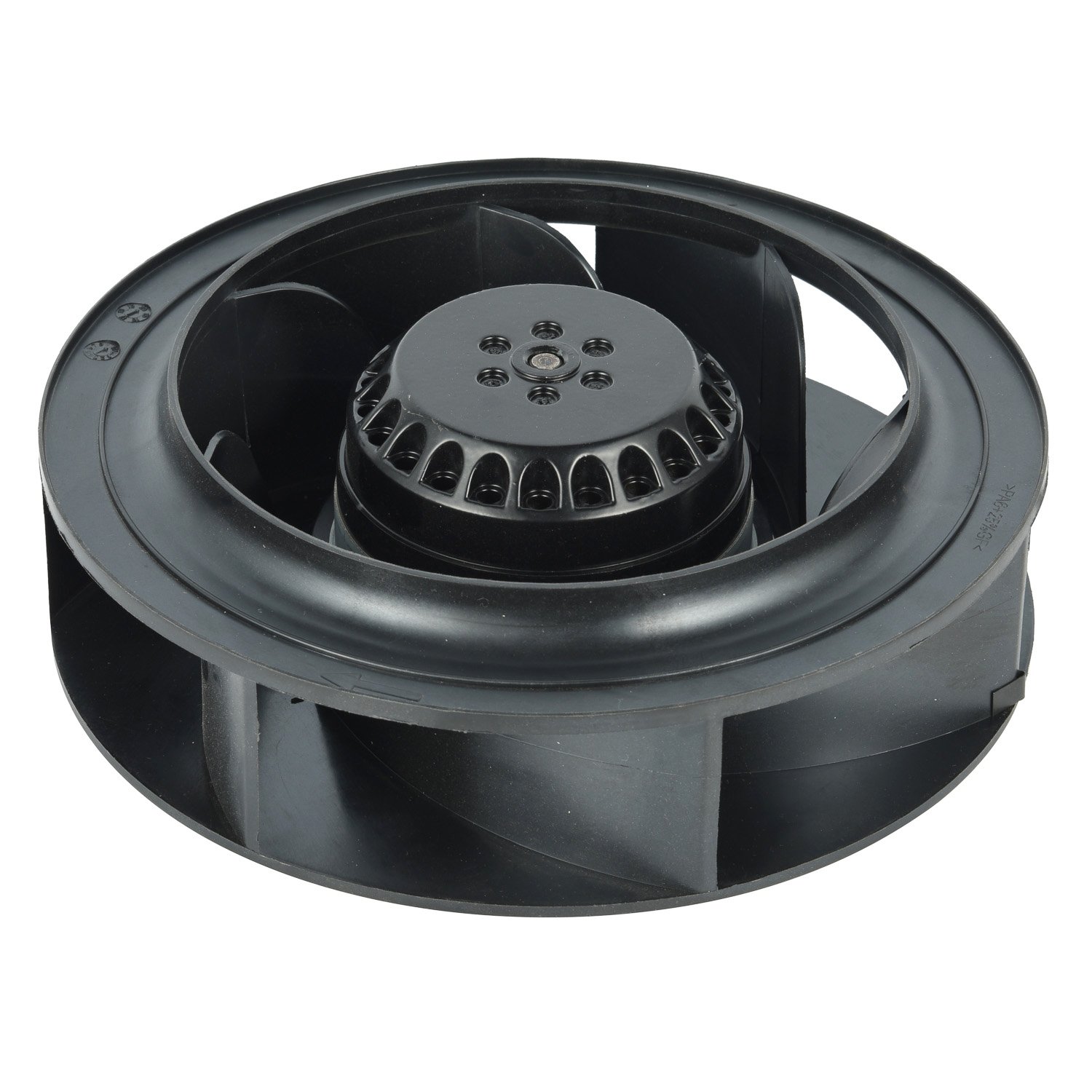 175mm AC EC 253CFM Pa66 Backward Curved Centrifugal Impeller Radial Blower Fan with Ball Bearing for Duct Ventilation