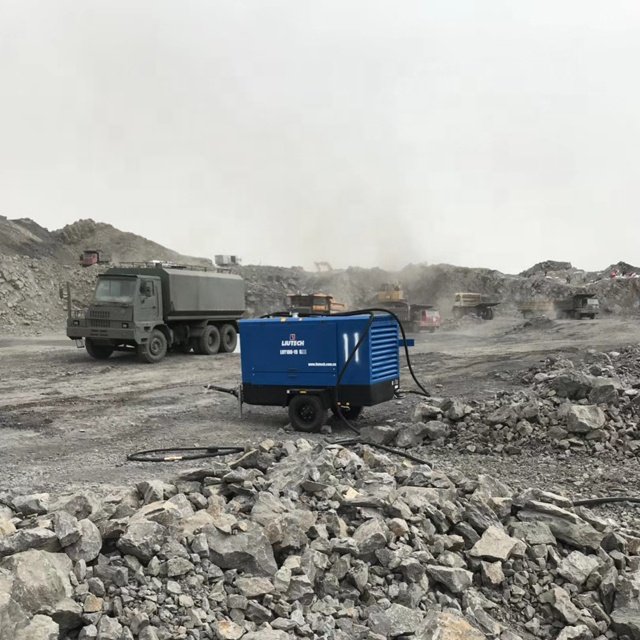 Liutech LUY110-10 Diesel Pneumatic Rotary Screw air Compressor for Water Well Drilling Compact in Sale