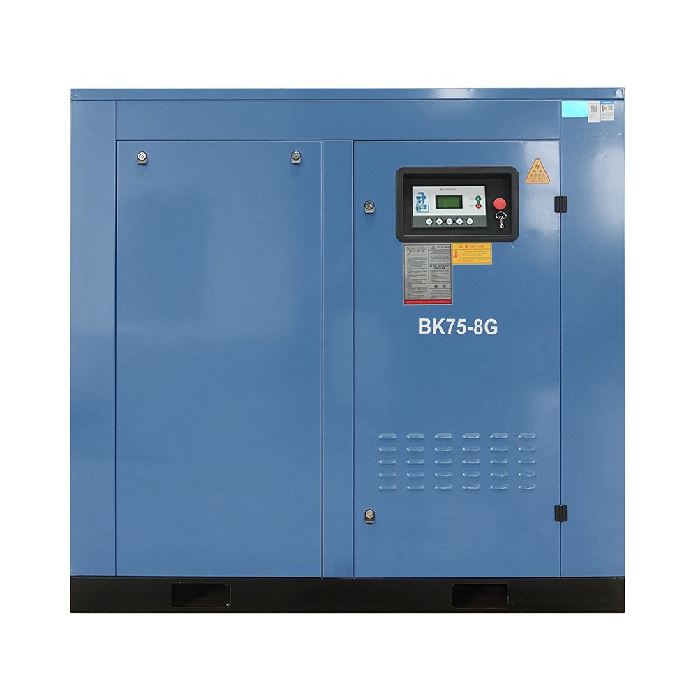 75Kw 100Hp 8 Bar 380V 415V Industrial air Compressor Driver AC Power Electric Screw Type Air Compressor