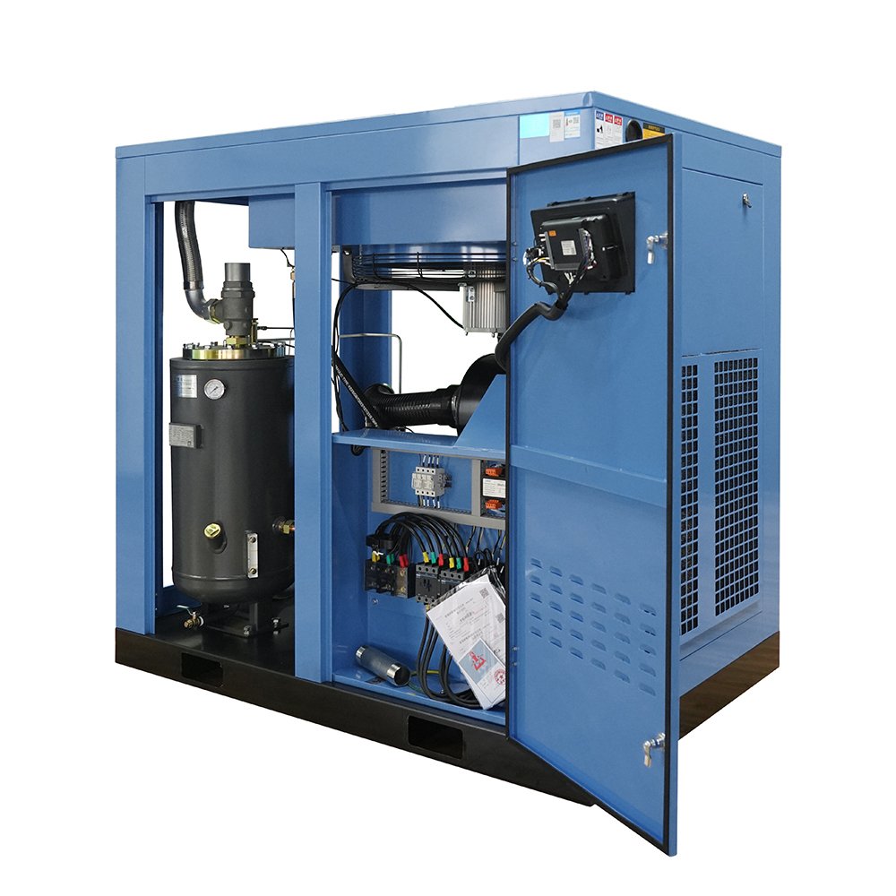 75Kw 100Hp 8 Bar 380V 415V Industrial air Compressor Driver AC Power Electric Screw Type Air Compressor