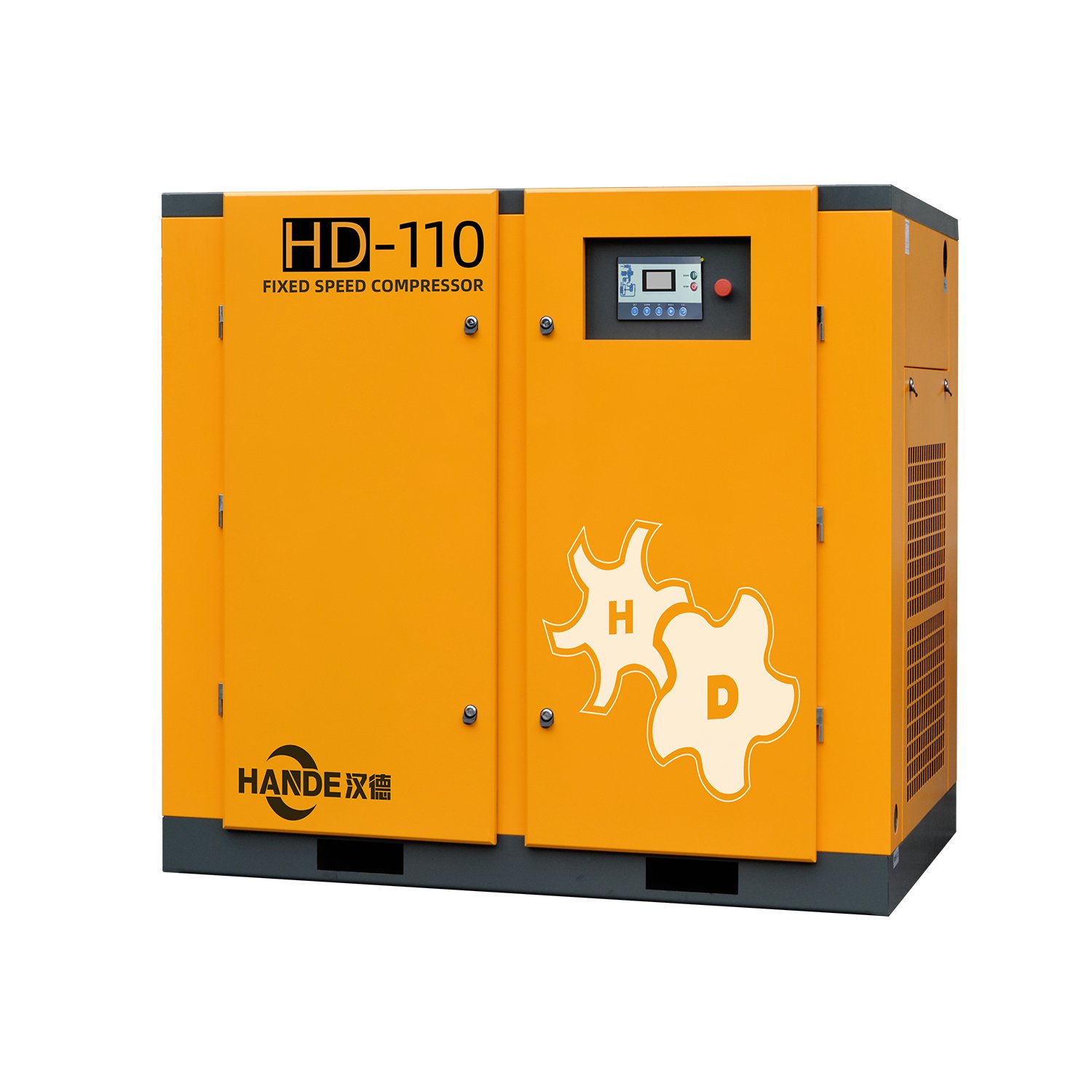 HANDE 110kw Fixed Speed Type Industry Air Compressor Slient Air Cooling 380V 50Hz 3Phase Screw Air Compressor 110kw