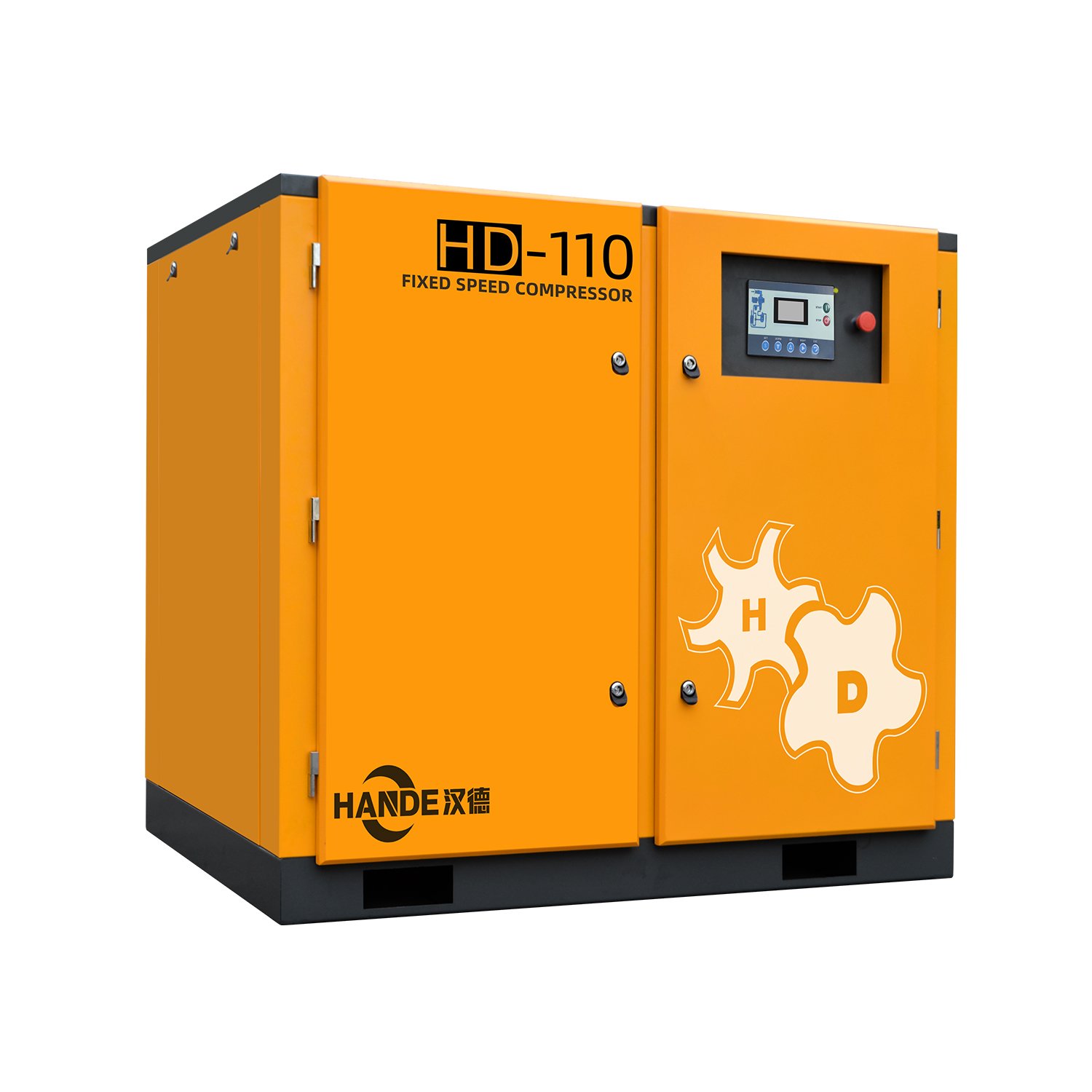 HANDE 110kw Fixed Speed Type Industry Air Compressor Slient Air Cooling 380V 50Hz 3Phase Screw Air Compressor 110kw