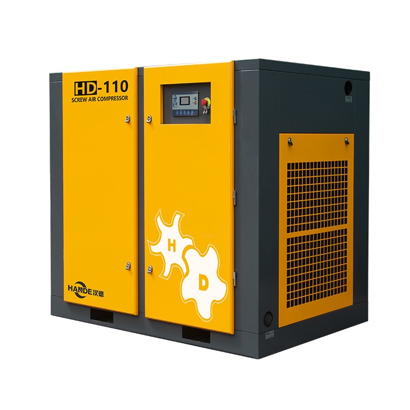 HANDE 110kw Fixed Speed Type Industry Air Compressor Slient Air Cooling 380V 50Hz 3Phase Screw Air Compressor 110kw