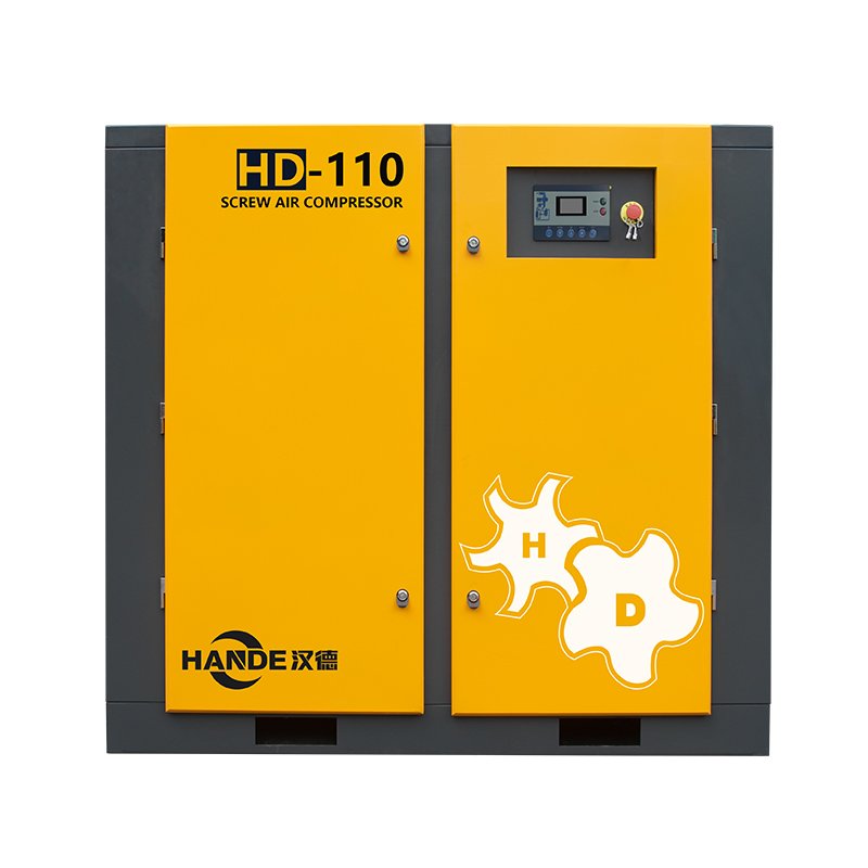 HANDE 110kw Fixed Speed Type Industry Air Compressor Slient Air Cooling 380V 50Hz 3Phase Screw Air Compressor 110kw