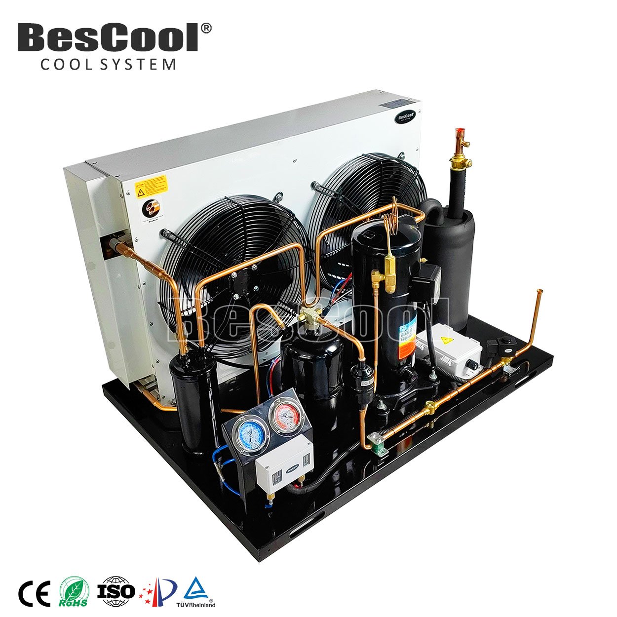 BesCool Hermetic Scroll Inverter Compressor Open-Air Cooling Condensing Unit Walk-In Freezer Refrigeration