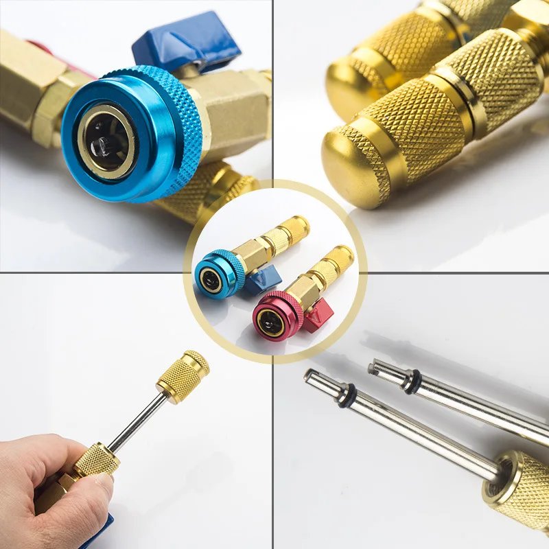 Air Conditioning R134A Valve Core Quick Remover Installer High Low Pressure Tool