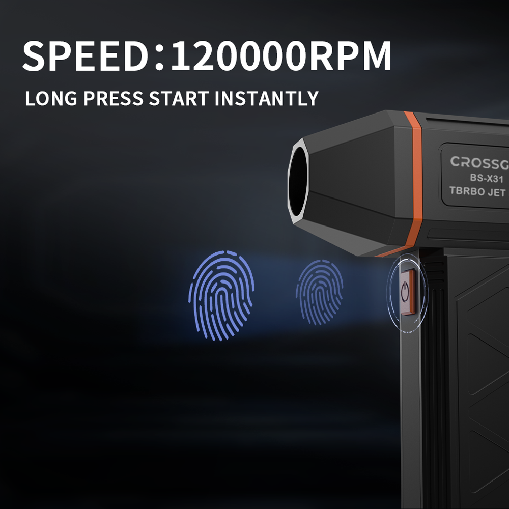 New Upgrade 120000Rpm With Lighting 3 Mode High-Speed Portable Dust Remover Handheld Blower Fan Clean up Desktoop