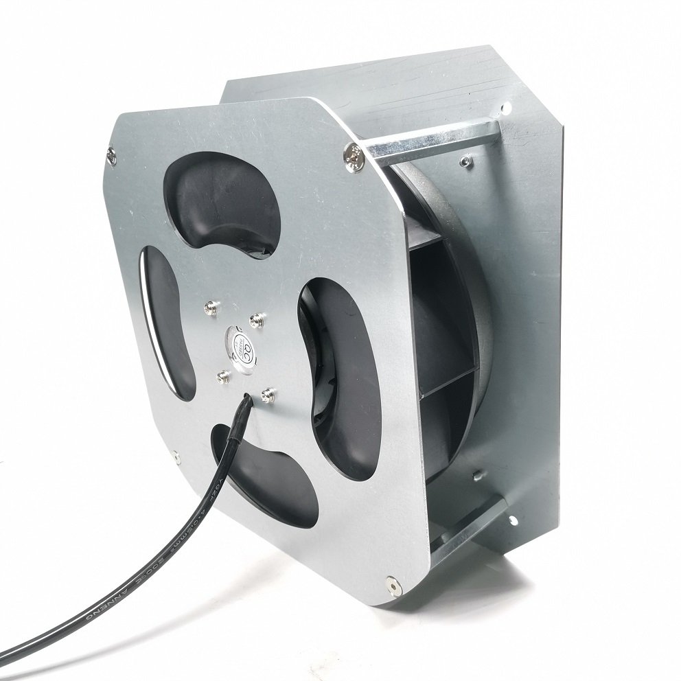 JEEK 24v 48v 190mm 0-10v Pwm 2950rpm Plastic Blade Control Backward Smoke Exhaust Centrifugal Fans Blowers