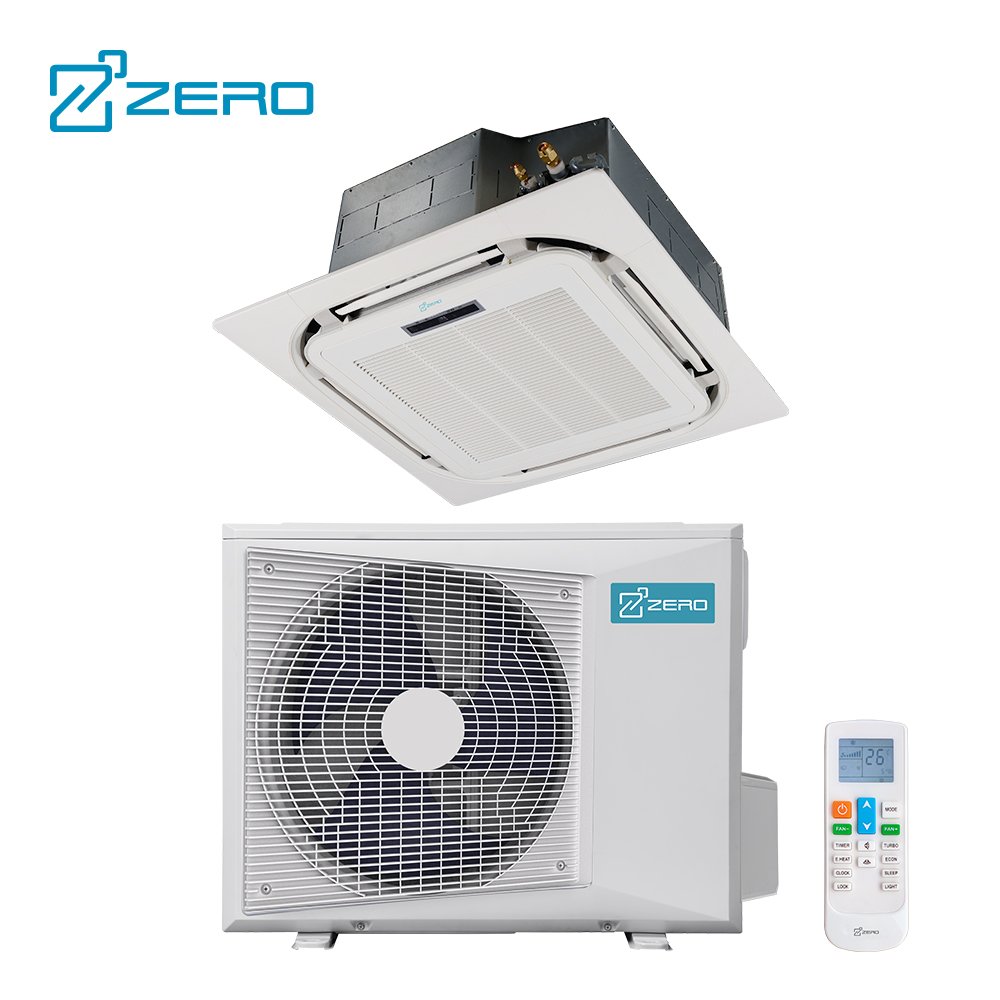 ZERO Latam 60Hz 16 Seer Side Discharge Condenser Unit Air Handler Cooling and Heating R410a Light Commercial Air Conditioner