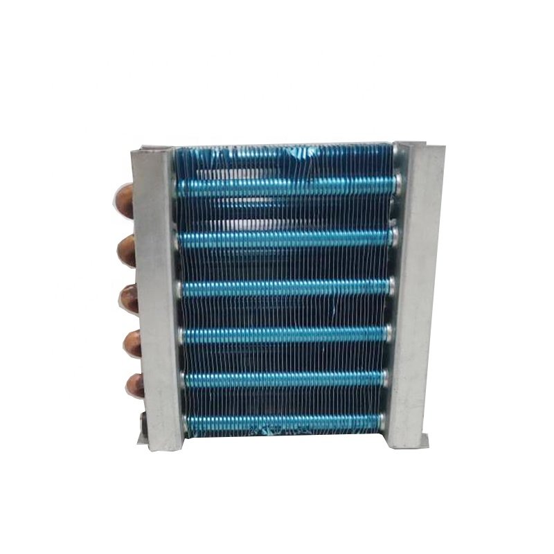 Mini Blue Fin Refrigeration Condenser air Cooled Copper Tube Evaporator Coil
