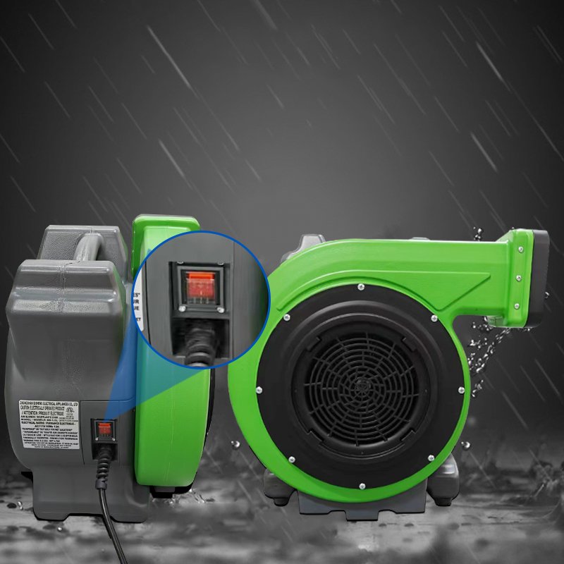 Powerful 1.5hp High-intensity Waterproof Air Inflation Blower Comercial Electric Inflatable Castle Blower Fan
