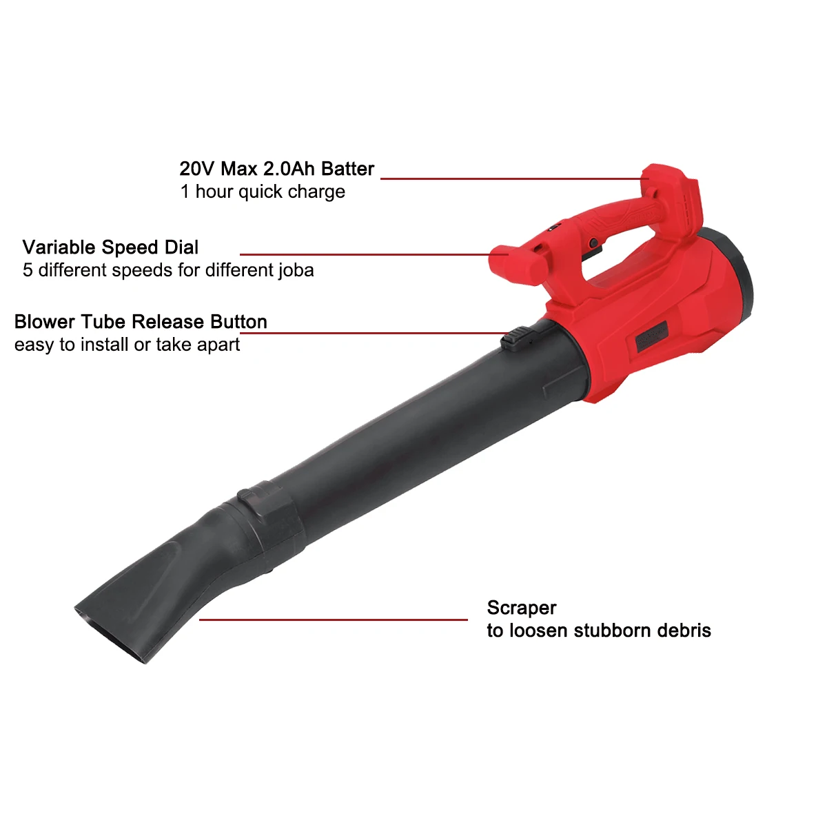 Portable 21V Li-ion Garden Blowing Machine Rechargeable Wireless Cleaning Blower Mini Turbo Air Blower for Air Leaves Electric