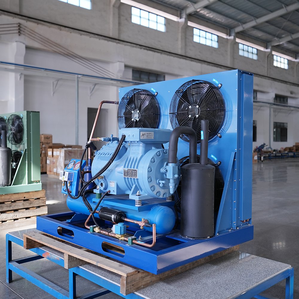 New Arrival Industrial Emerson Compressor Condensing Unit Energy Saving R410a Used Cold Room with Motor Gear Core Components