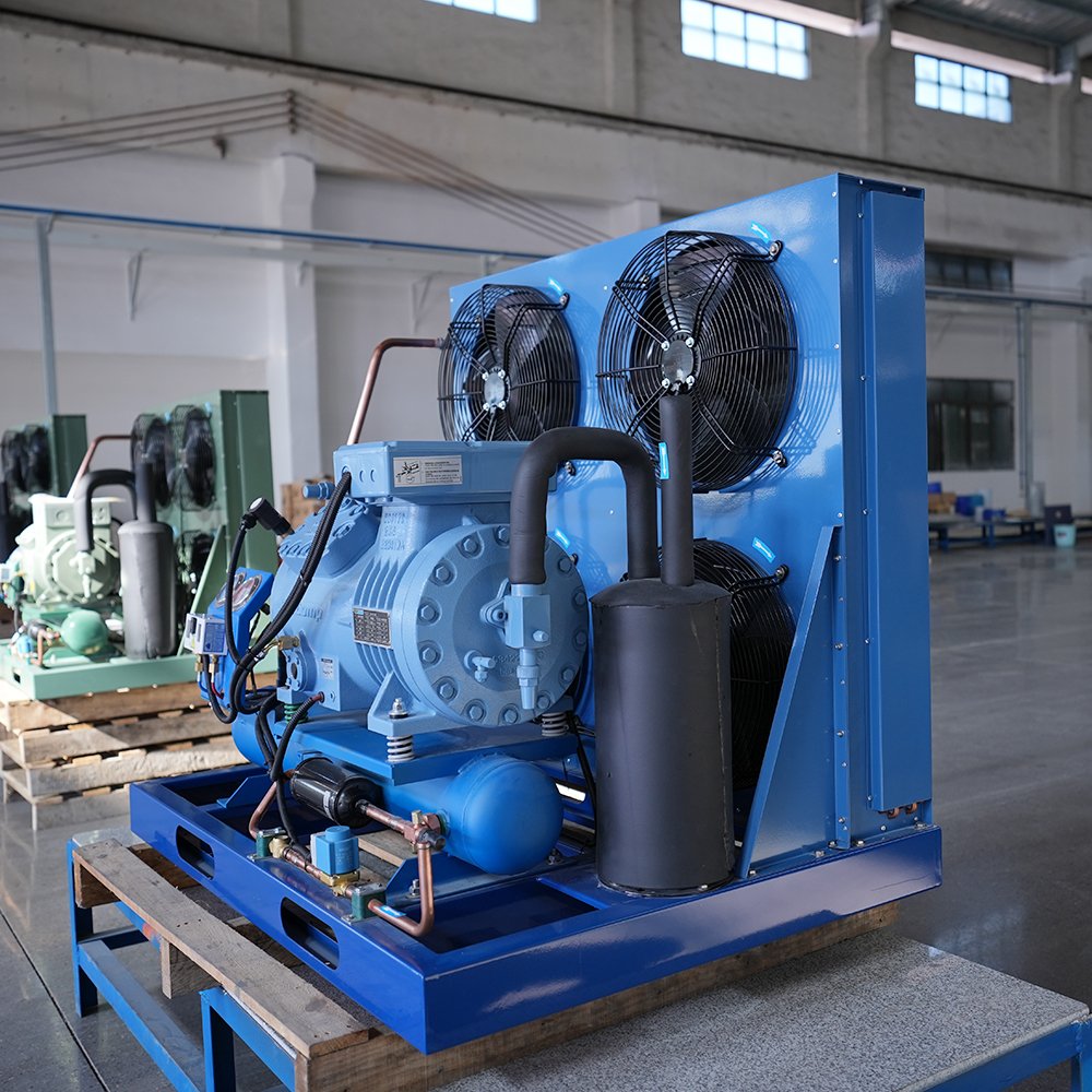 New Arrival Industrial Emerson Compressor Condensing Unit Energy Saving R410a Used Cold Room with Motor Gear Core Components