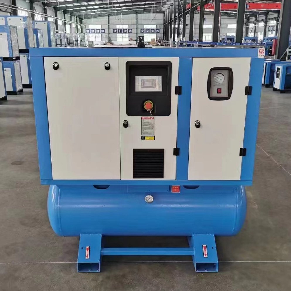 In One Screw Air Compressor Dedicated to Fiber Laser Cutting Variable Frequency 22kw Energy Saving All 30hp Stationary 1 Set