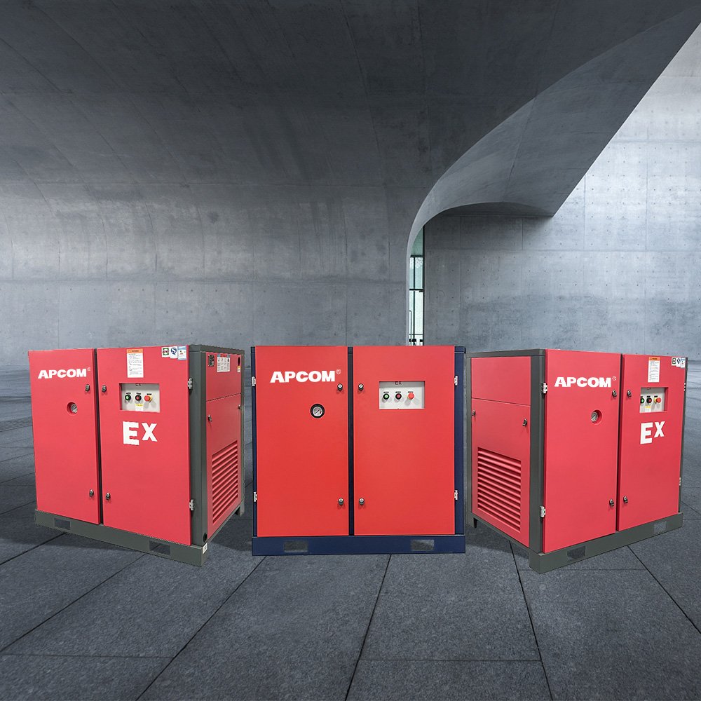 APCOM 18.5kw Aircompressor Heavy Duty 18.5 kw Electric Rotary air Screw Compressor 25hp 25 hp