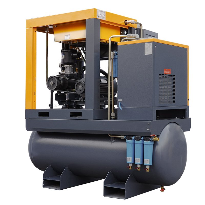 16bar 20bar 11KW 15KW 22KW 4 in 1 Screw Air Compressor 15HP 20HP 30HP With Air Dryer for 1000W-6000W Fibre Laser Cutting Machine