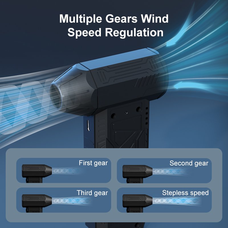 Wholesale 130000 RPM Air Duster Mini Turbo Jet Fan Mini Handheld Portable Powerful Blower for Home and Car Cleaning