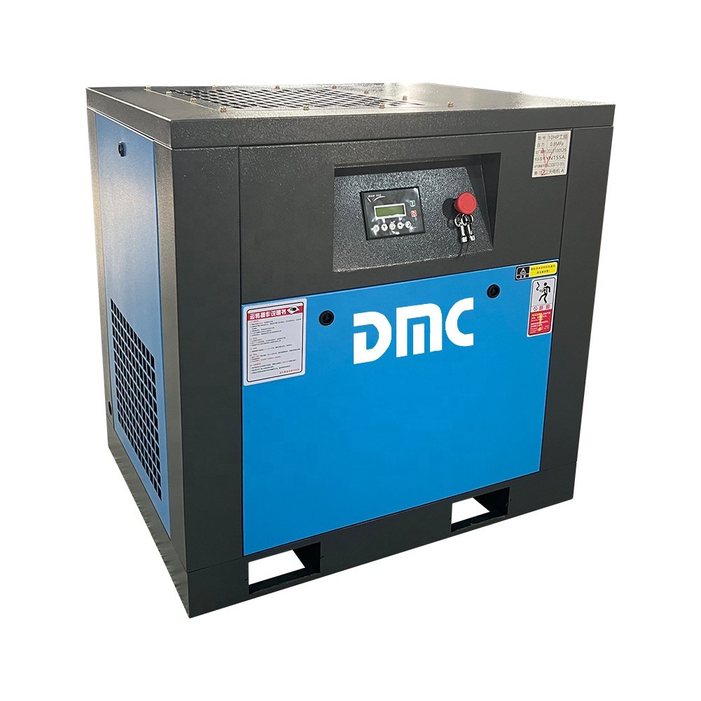 Electric Silent Oil Free 7.5kw 10HP Rotary Screw air Compressor air Cooling Silent air Compressors Industrial Compressors