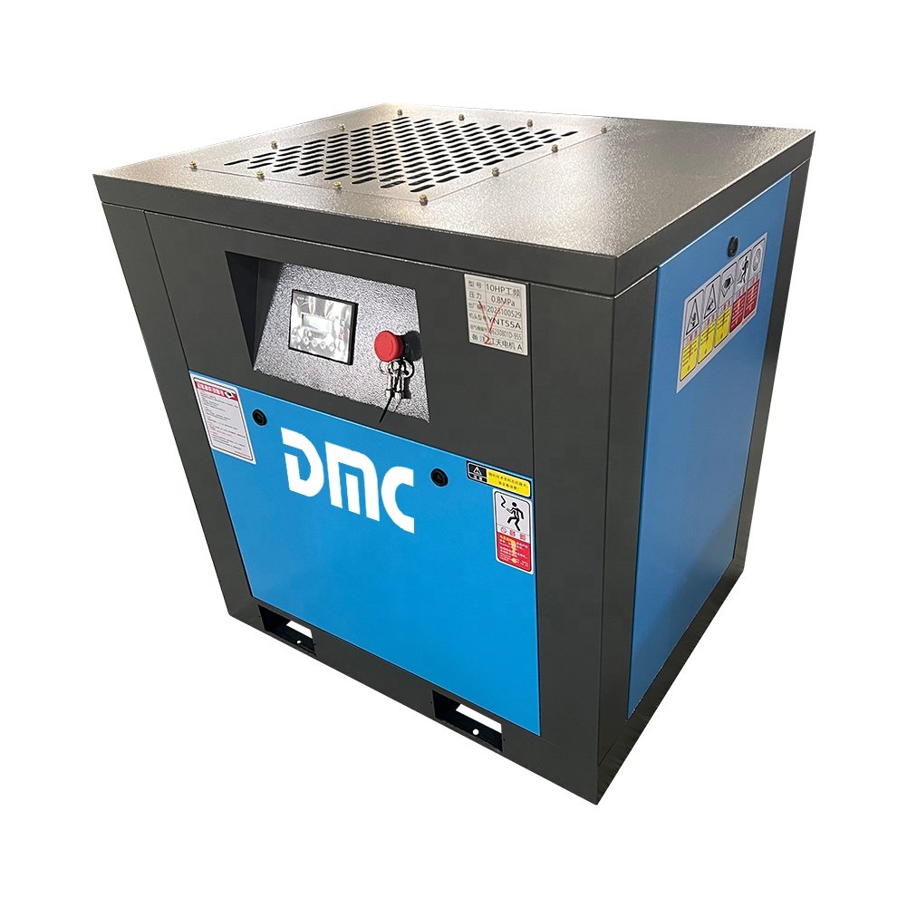 Electric Silent Oil Free 7.5kw 10HP Rotary Screw air Compressor air Cooling Silent air Compressors Industrial Compressors