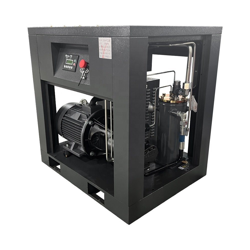 Electric Silent Oil Free 7.5kw 10HP Rotary Screw air Compressor air Cooling Silent air Compressors Industrial Compressors