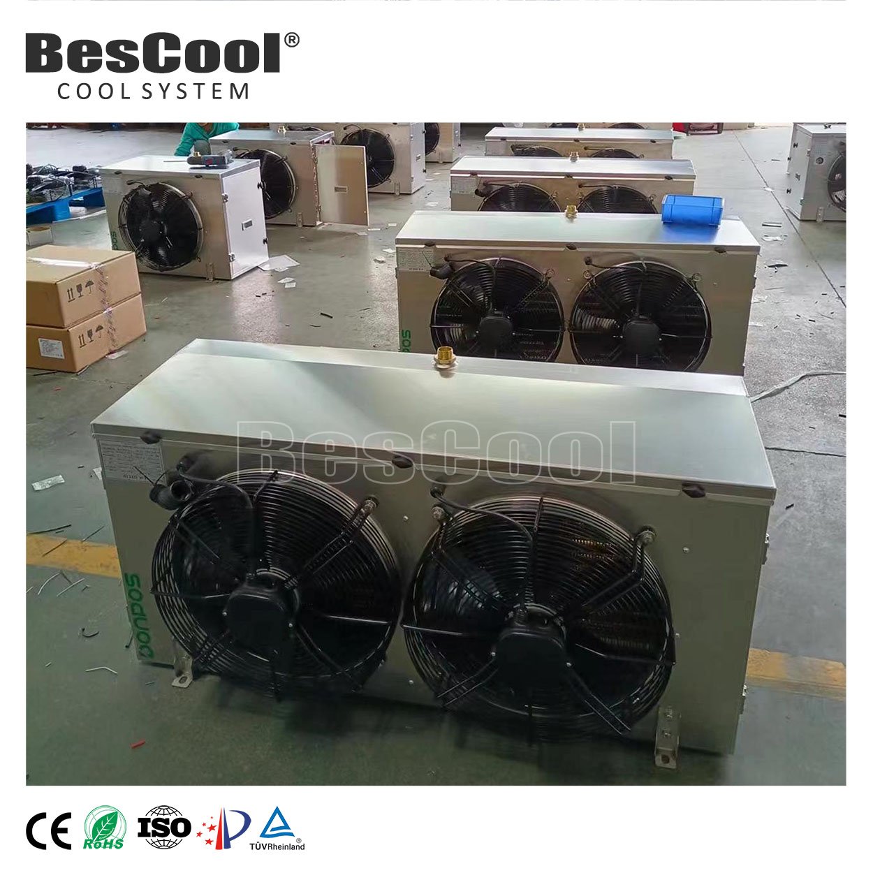 5 HP Energy Saving Air Conditioner New Ceiling-Mounted Condenser Technology Cold Room Storage Electric Duct Air Cooler Coils