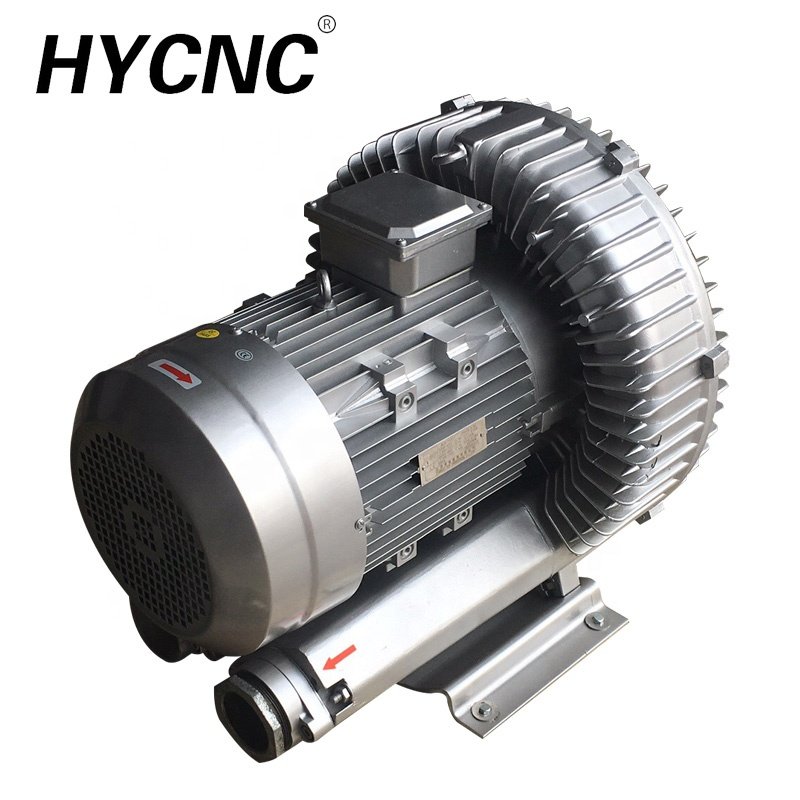 5.5kw 3 Phase 380v 10hp Industrial Air Vacuum Pump Cnc Table Hold Down Wooden Router High Pressure Blower for Run Machine