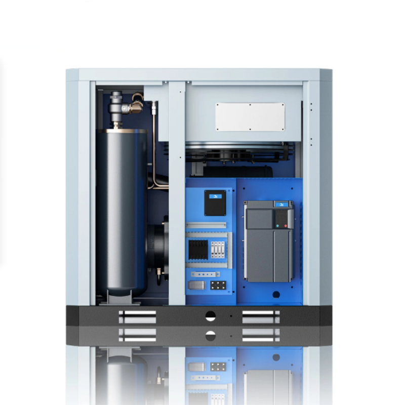 Jaguar Air Compressor 1.0m3/Min 35 Cfm 8 Bar Small 10 HP 7.5kw Rotary Screw Type with Air Dryer and Air Tank 300L