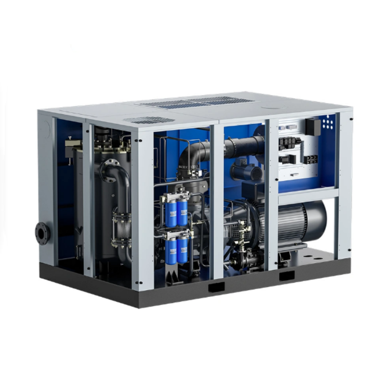 Jaguar Air Compressor 1.0m3/Min 35 Cfm 8 Bar Small 10 HP 7.5kw Rotary Screw Type with Air Dryer and Air Tank 300L
