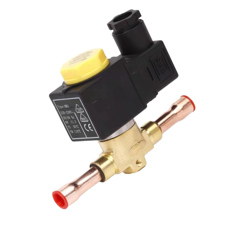 H1020/1068/1070/1078 Refrigerant Air Conditioner Pump System 1/4 1-3/8 Inch UNF Thread Weld Refrigeration Brass Solenoid Valves