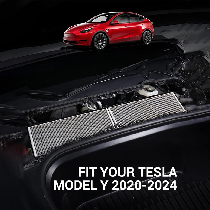 Suitable for Model Y External air Conditioning Filter Upper and Lower Carbon Cloth air Conditioning Filter HEPA Intake Cell